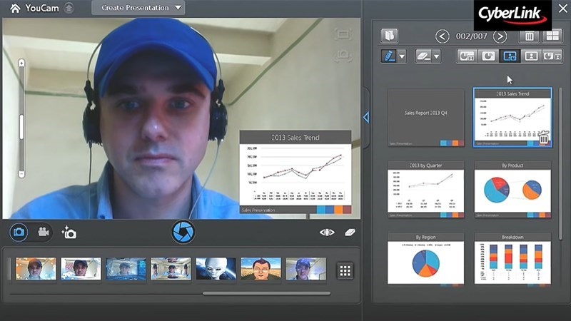 Chức năng của phần mềm chụp màn hình máy tính CyberLink YouCam