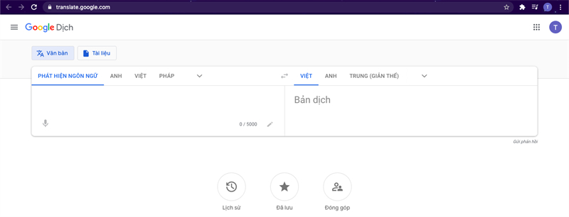 Phần mềm Google Translate