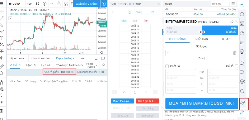 Phần mềm Tradingview