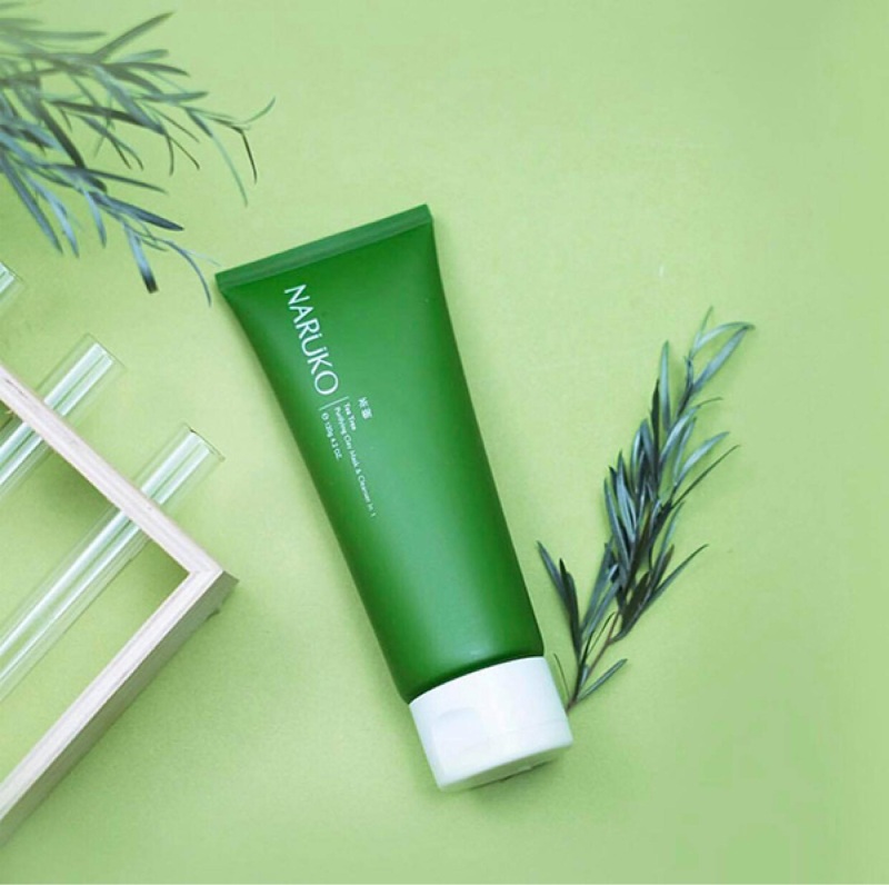 Naruko Tea Tree Purifying Clay Mask & Cleanser 2in1 là sữa rửa mặt không bọt cho da dầu mụn hiệu quả