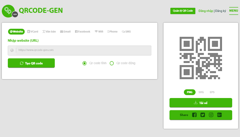 Phần mềm QRCODE-GEN