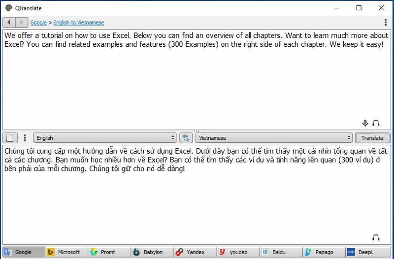 Phần mềm QTranslate