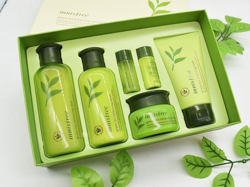 Bộ 6 sản phẩm Green Tea chăm sóc da cơ bản của nhà Innisfree