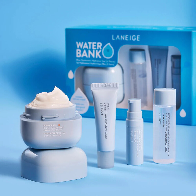 Bộ sản phẩm dưỡng ẩm Water Bank Blue Hyaluronic