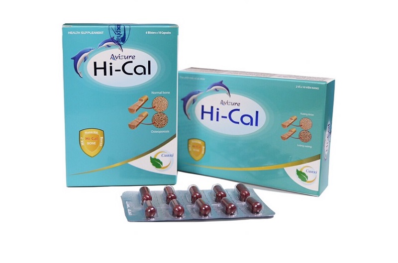 Hộp Avisure Hi-Cal gồm 6 vỉ, mỗi vỉ 10 viên