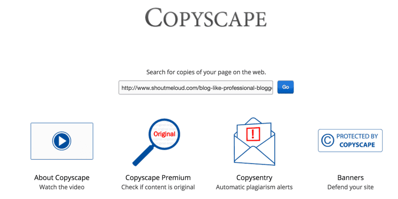 Phần mềm Copyscape