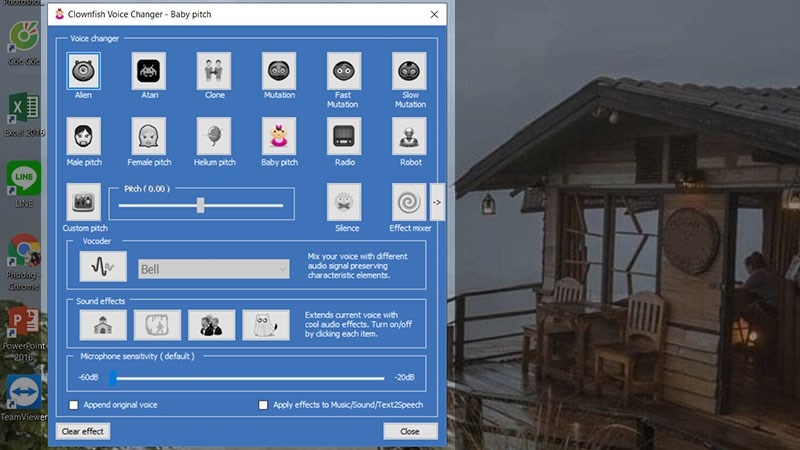 Phần mềm Clownfish Voice Changer