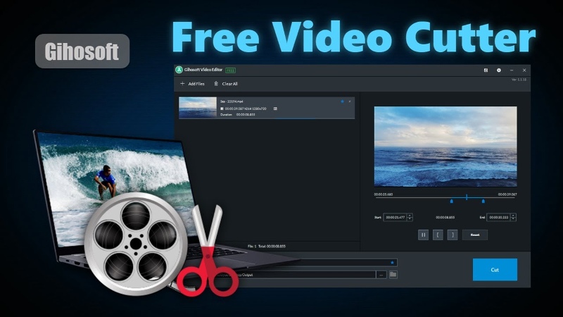 Phần mềm Gihosoft Free Video Cutter