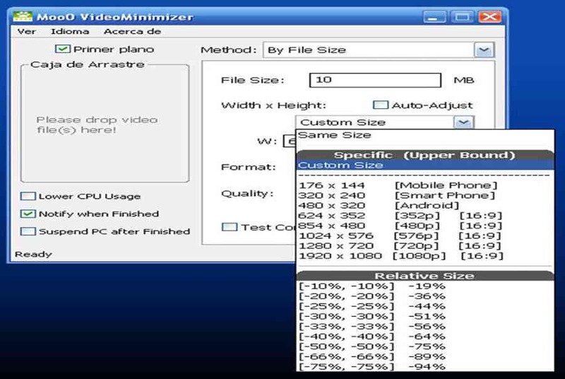 Phần mềm Moo0 Video Minimizer