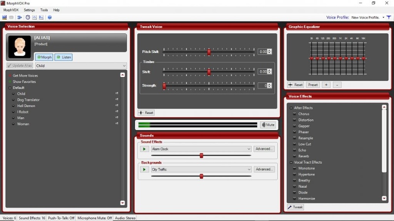 phần mềm thay đổi giọng nói MorphVOX Pro