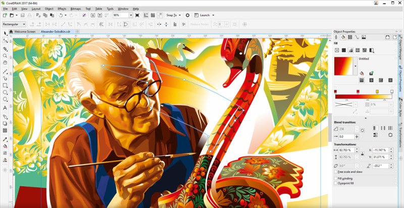 Tính năng của phần mềm CorelDraw