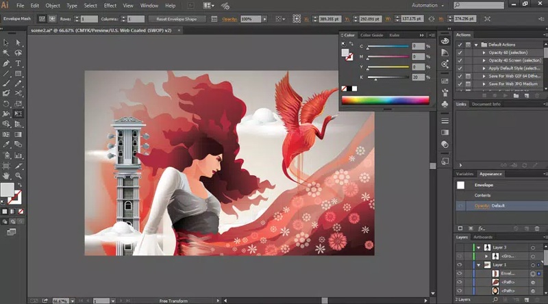 Tính năng của phần mềm Adobe Illustrator Draw