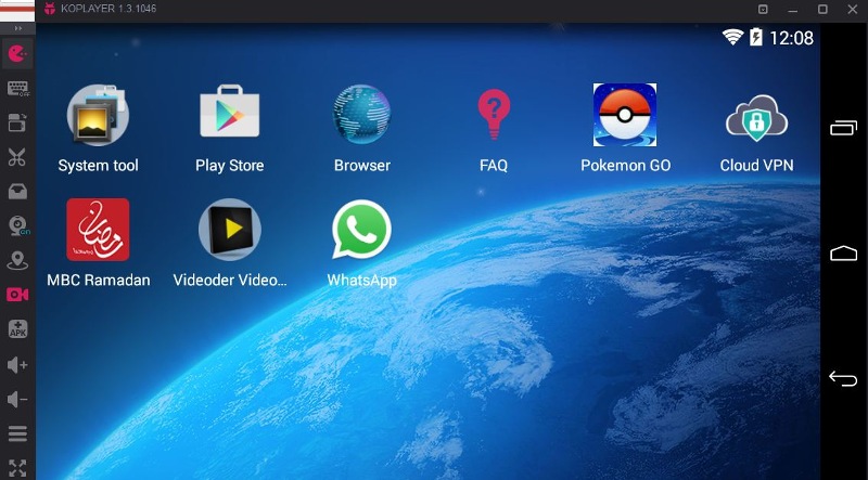 Giao diện phần mềm giả lập Android tốt nhất KoPlayer
