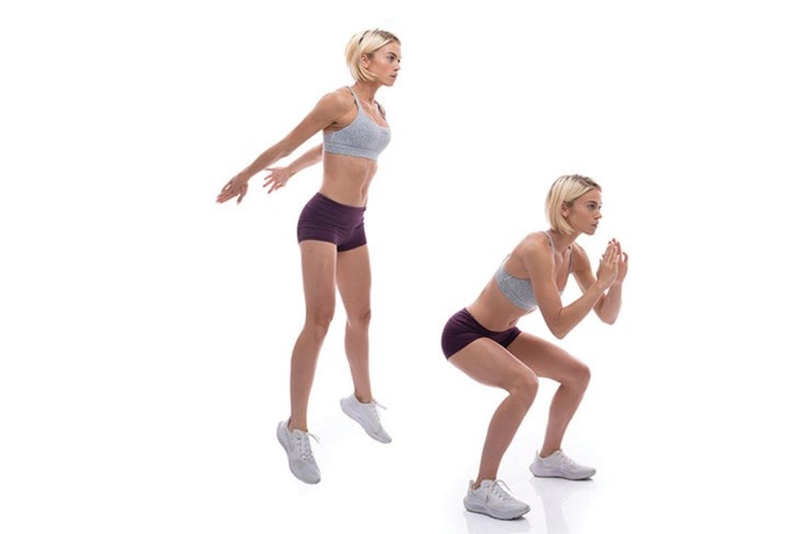 Đốt cháy mỡ thừa và cải thiện cơ mông hiệu quả với Jump Squat