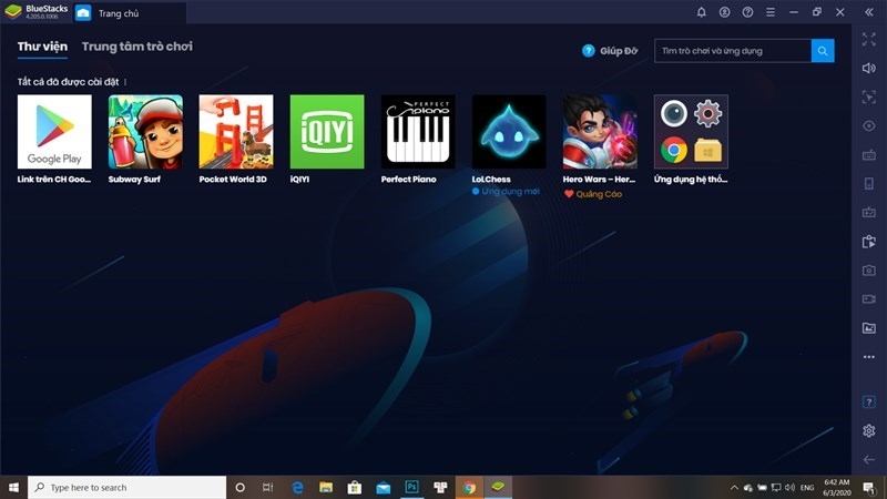 Phần mềm Bluestacks