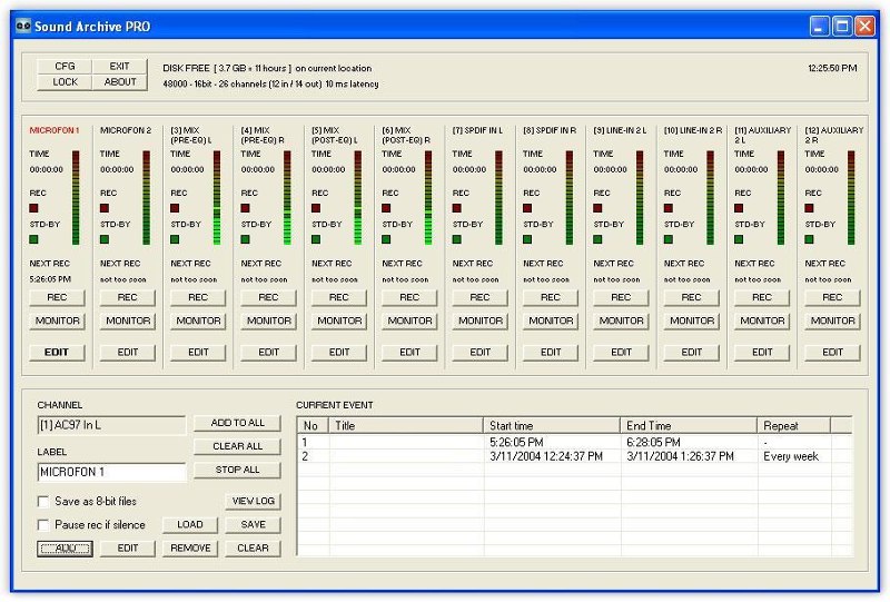 Phần mềm Sound Archive Pro