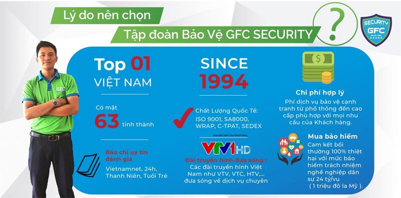 Lý do nên chọn dịch vụ bảo vệ của GFC Security