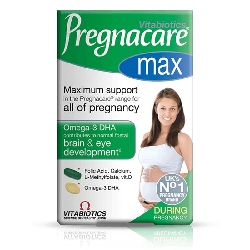 Thuốc vitamin tổng hợp Pregnacare Max chất lượng số 1 Anh Quốc