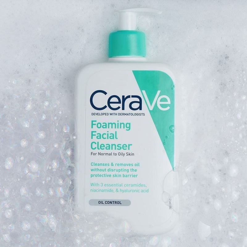 Sản phẩm sữa rửa mặt Cerave Foaming Facial Cleanser mang đến hiệu quả làm sạch sâu