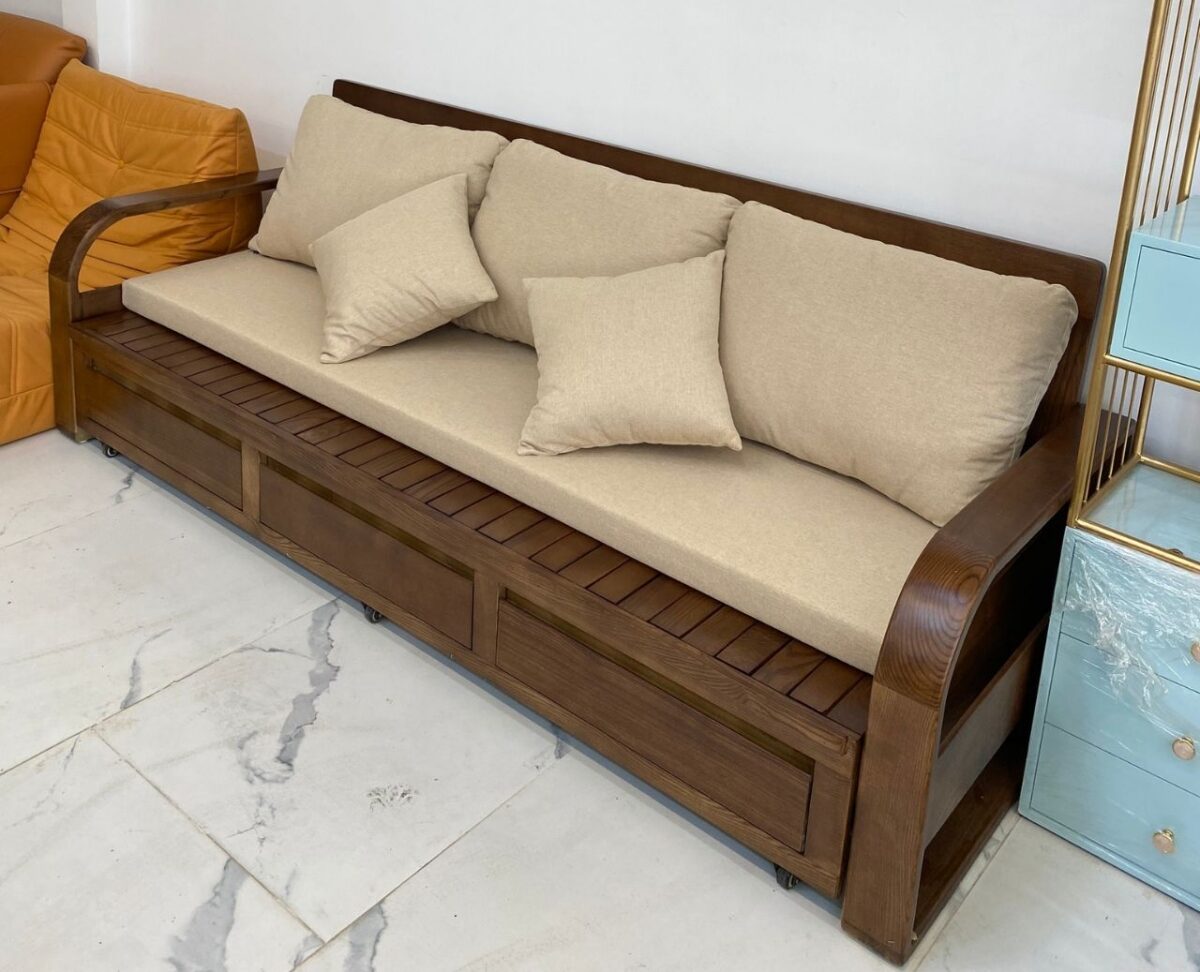 Sofa gỗ sồi SFGTM02 thông minh cao cấp
