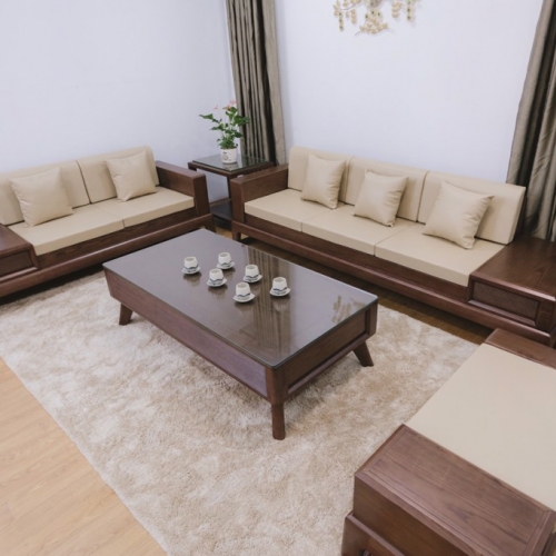 Sofa gỗ sồi TP - 060