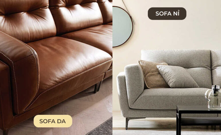 Sofa da thật và Sofa vải: Đâu là lựa chọn tốt nhất?