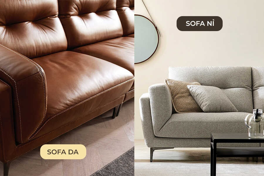 Sofa da thật và Sofa vải: Đâu là lựa chọn tốt nhất?