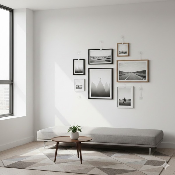 Cách treo khung ảnh không cần khoan tường đẹp, chắc chắn, dễ làm