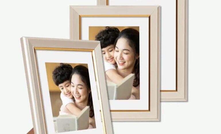 Khung ảnh để bàn màu trắng – Trang trí tinh tế, dễ phối mọi không gian