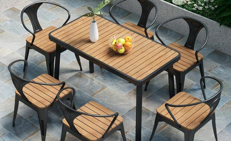 Bàn ghế cafe ngoài trời đẹp, bền và xu hướng mới