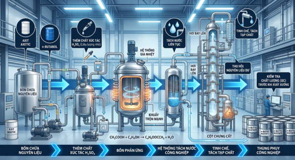 Quy trình điều chế n-Butyl Acetate là gì