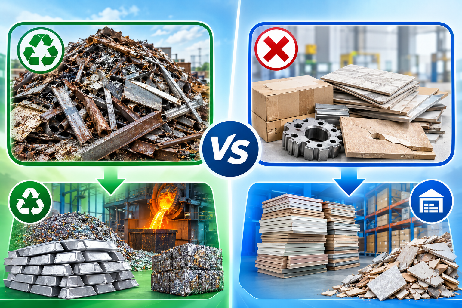 Sự khác biệt cốt lõi giữa phế liệu và phế phẩm