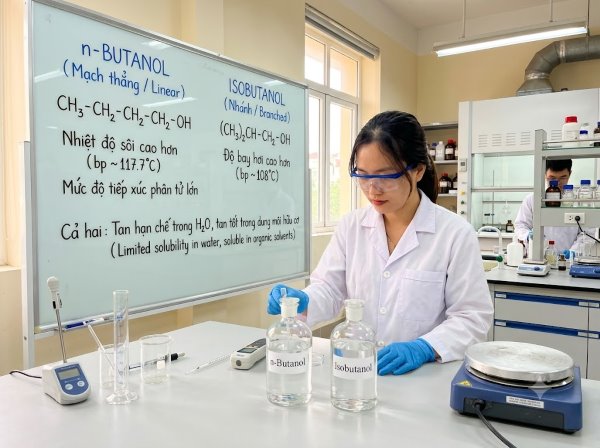 N-Butanol và Isobutanol: So sánh và ứng dụng